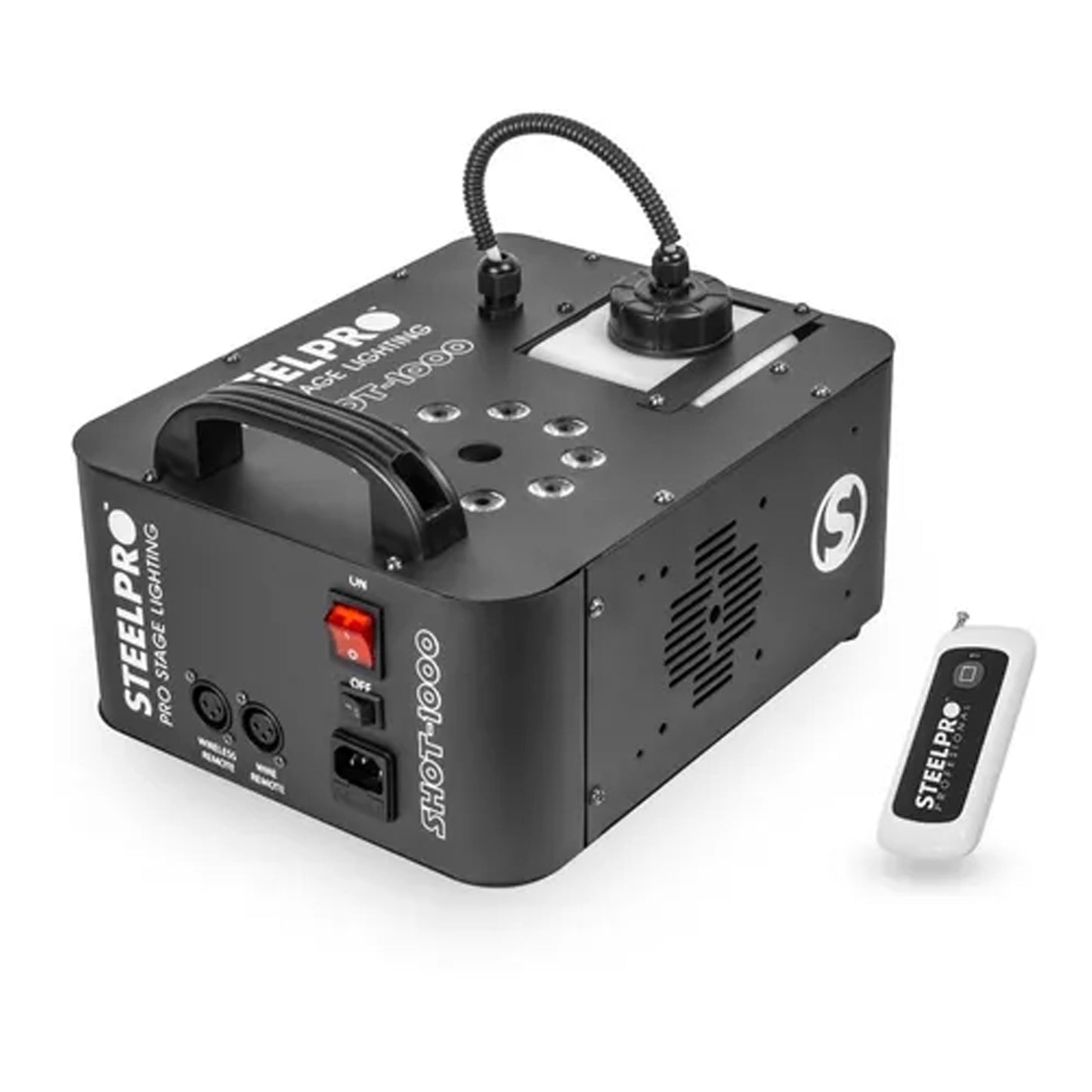 Maquina De Humo 1000w C/leds Steelpro Shot1000 Tiro Vertical
