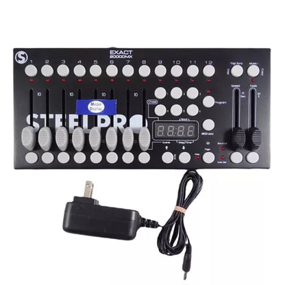 Controlador Dmx512 Steelpro Exact2000dmx 240 escenas 192canal