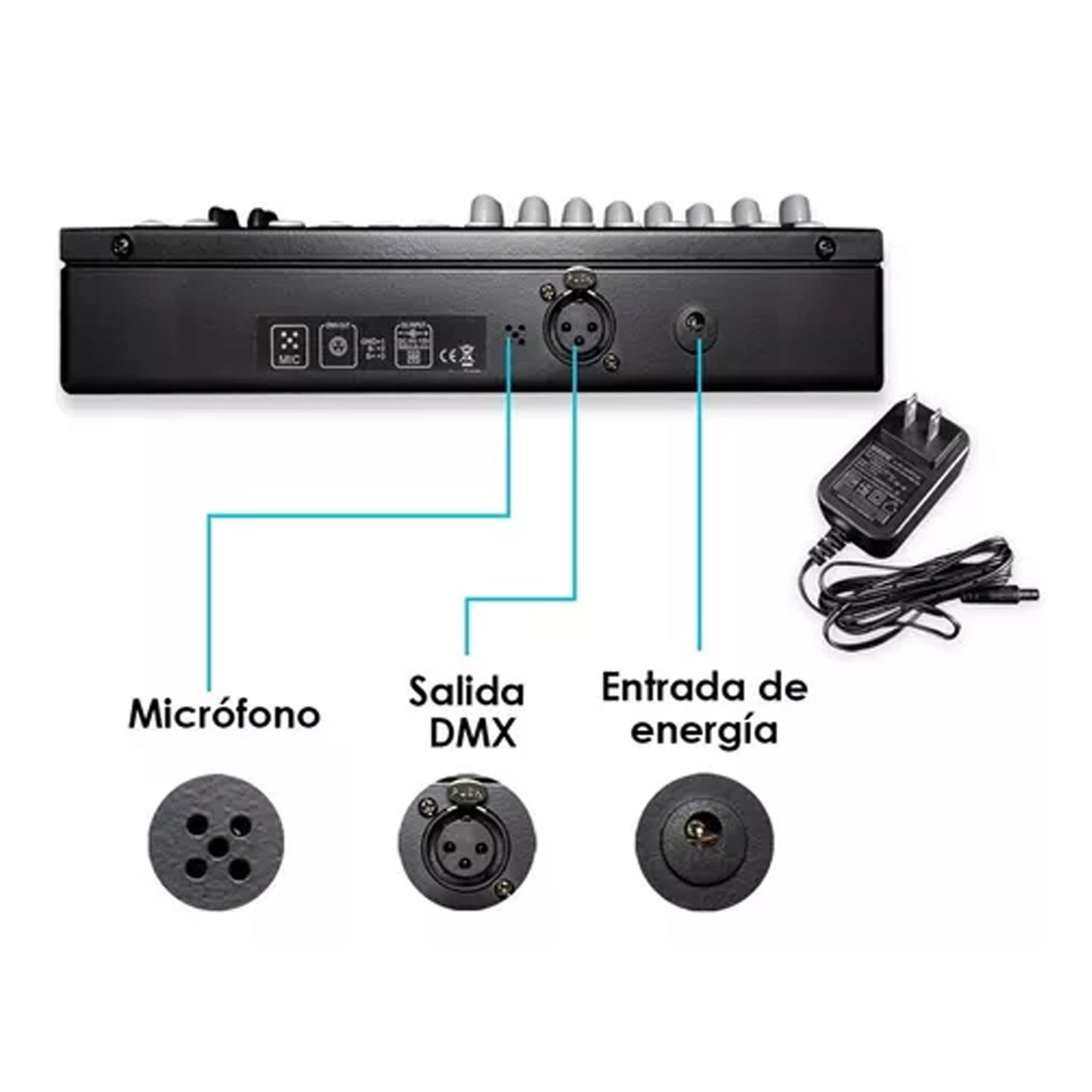 Controlador Dmx512 Steelpro Exact2000dmx 240 escenas 192canal