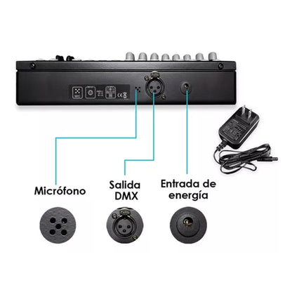Controlador Dmx512 Steelpro Exact2000dmx 240 escenas 192canal