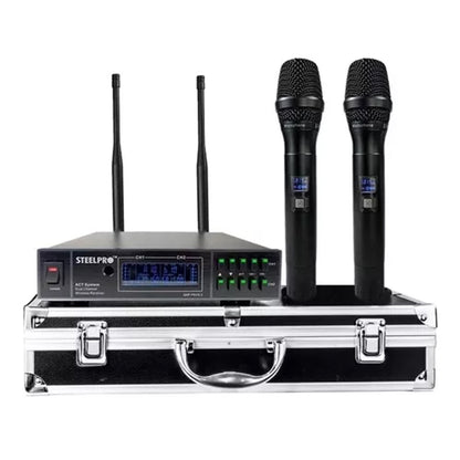 Microfono Uhf Profesional Steelpro Frecuencia Multicanal