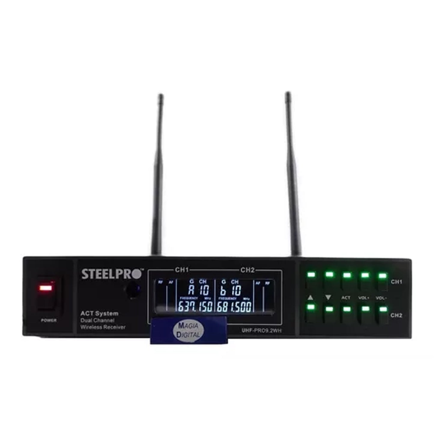 Microfono Uhf Profesional Steelpro Frecuencia Multicanal